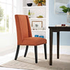 Modway EEI-2233 MO- Baron Modern Tall Back Wood Upholstered Fabric, Dining Chair, Orange