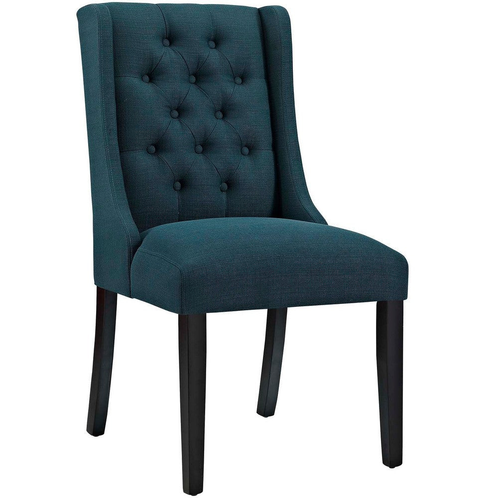 Baronet Button Tufted Fabric Dining Chair - No Shipping Charges MDY-EEI-2235-LGR