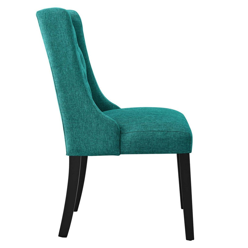 Modway Baronet Button Tufted Fabric One Dining Chair Teal MDY-EEI-2235-TEA