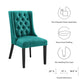 Baronet Button Tufted Fabric Dining Chair - No Shipping Charges MDY-EEI-2235-LGR