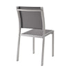 Shore Outdoor Patio Aluminum Side Chair - No Shipping Charges MDY-EEI-2259-SLV-GRY