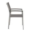 Shore Outdoor Patio Aluminum Dining Chair - No Shipping Charges MDY-EEI-2272-SLV-GRY