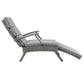 Modway Envisage Outdoor Patio Wicker Rattan Chaise Lounge in Light Gray Gray MDY-EEI-2301-LGR-GRY