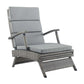 Envisage Chaise Outdoor Patio Wicker Rattan Lounge Chair - No Shipping Charges MDY-EEI-2301-LGR-GRY