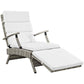 Envisage Chaise Outdoor Patio Wicker Rattan Lounge Chair - No Shipping Charges MDY-EEI-2301-LGR-BEI