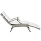 Envisage Chaise Outdoor Patio Wicker Rattan Lounge Chair - No Shipping Charges MDY-EEI-2301-LGR-BEI