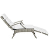 Envisage Chaise Outdoor Patio Wicker Rattan Lounge Chair - No Shipping Charges MDY-EEI-2301-LGR-BEI