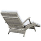 Envisage Chaise Outdoor Patio Wicker Rattan Lounge Chair - No Shipping Charges MDY-EEI-2301-LGR-BEI