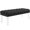 Valet Velvet Bench, Black - No Shipping Charges