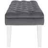 Valet Velvet Bench Gray - No Shipping Charges MDY-EEI-2460-GRY