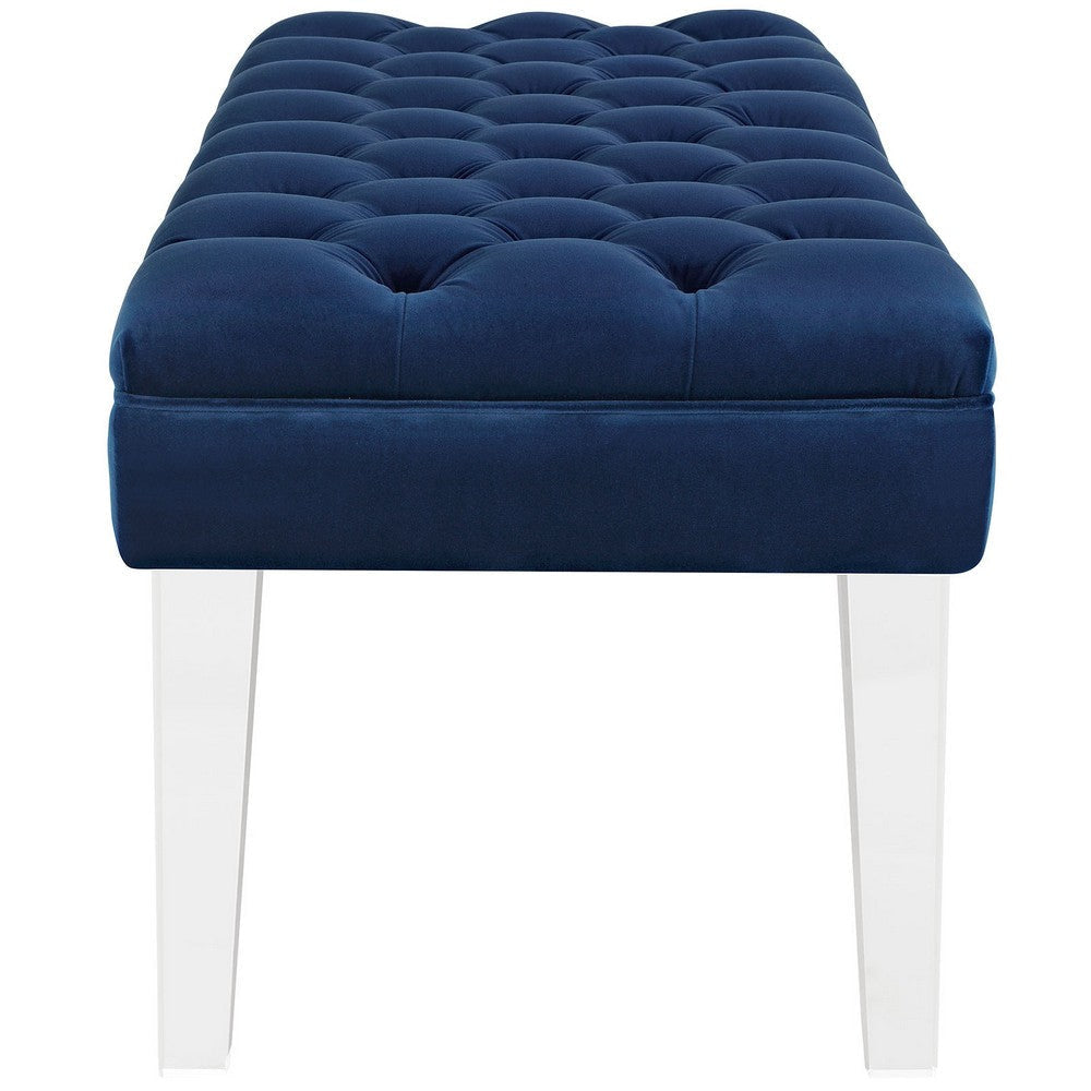 Valet Velvet Bench Navy - No Shipping Charges MDY-EEI-2460-NAV