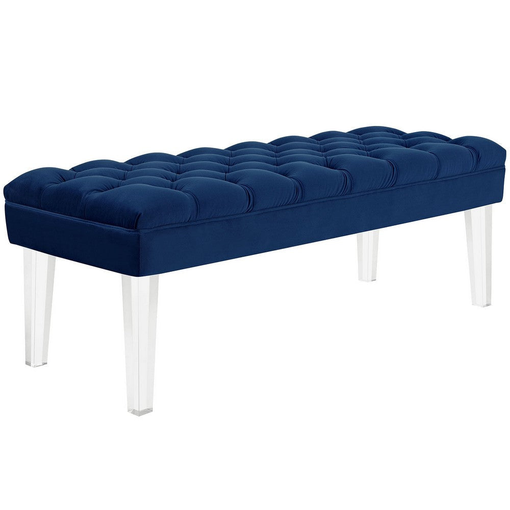 Valet Velvet Bench Navy - No Shipping Charges MDY-EEI-2460-NAV