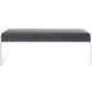 Roam Velvet Bench Gray - No Shipping Charges MDY-EEI-2461-GRY