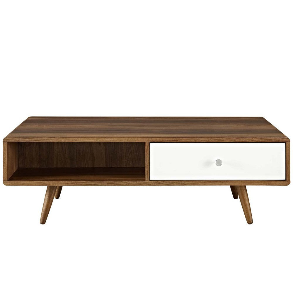 Transmit Coffee Table Walnut White - No Shipping Charges MDY-EEI-2528-WAL-WHI