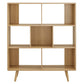 Modway EEI-2529-OAK Transmit 7 Shelf Wood Grain Bookcase Oak MDY-EEI-2529-OAK