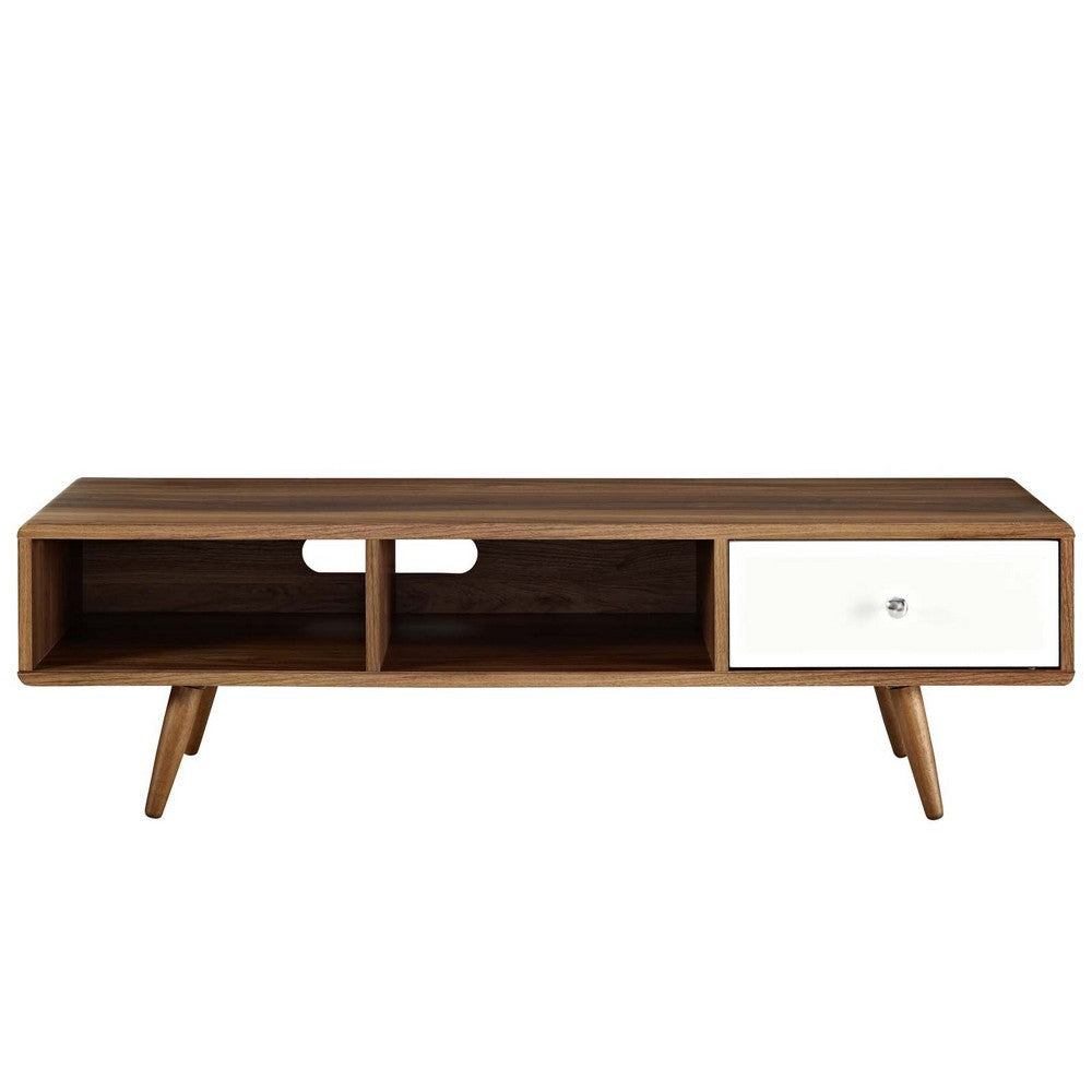 Transmit 55? TV Stand Walnut White - No Shipping Charges MDY-EEI-2530-WAL-WHI