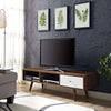 Modway Transmit, 55" TV Stand, Walnut White