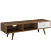 Transmit 55? TV Stand, Walnut White - No Shipping Charges