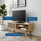 Modway Render Mid-Century Modern Low Profile 48 Inch TV Stand in Oak 48’’ MDY-EEI-2539-OAK