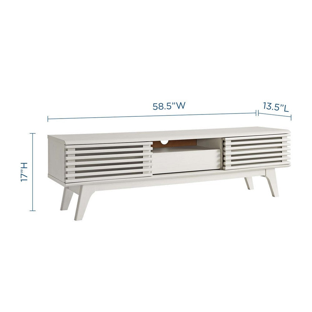 Render 59? TV Stand - No Shipping Charges MDY-EEI-2541-WHI