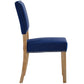 Oblige Wood Dining Chair Navy - No Shipping Charges MDY-EEI-2547-NAV