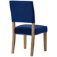 Oblige Wood Dining Chair Navy - No Shipping Charges MDY-EEI-2547-NAV