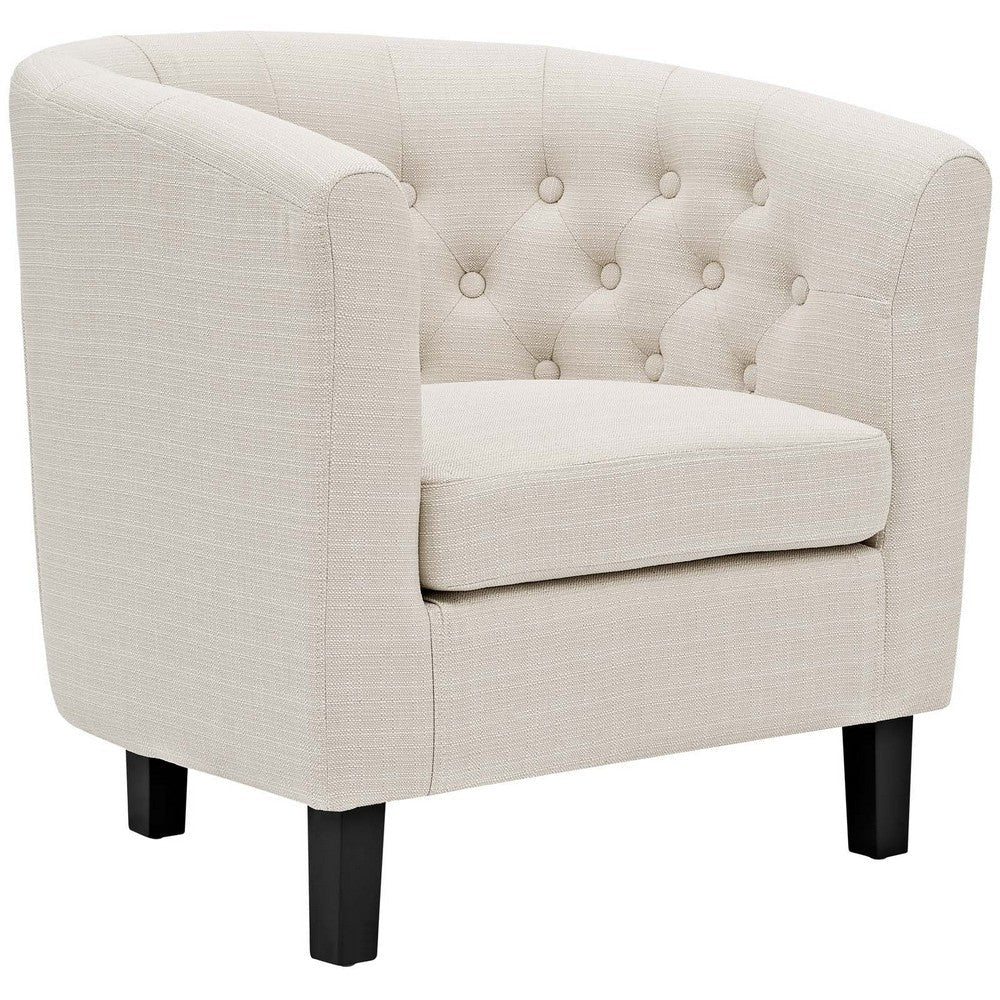 Prospect Upholstered Armchair Beige - No Shipping Charges MDY-EEI-2551-BEI