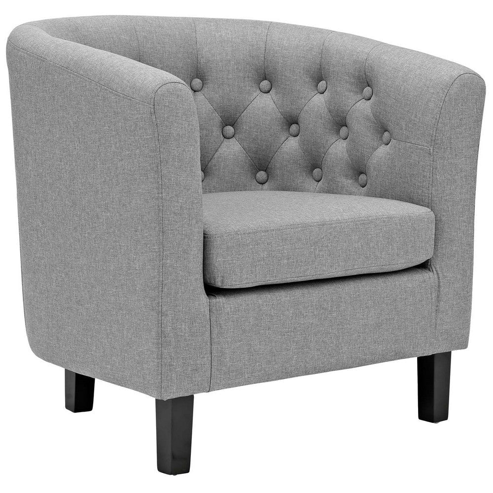 Prospect Upholstered Armchair, Light Gray - No Shipping Charges