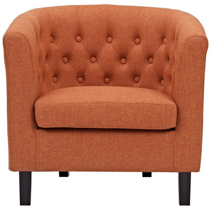 Prospect Upholstered Armchair Orange - No Shipping Charges MDY-EEI-2551-ORA