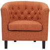 Prospect Upholstered Armchair Orange - No Shipping Charges MDY-EEI-2551-ORA