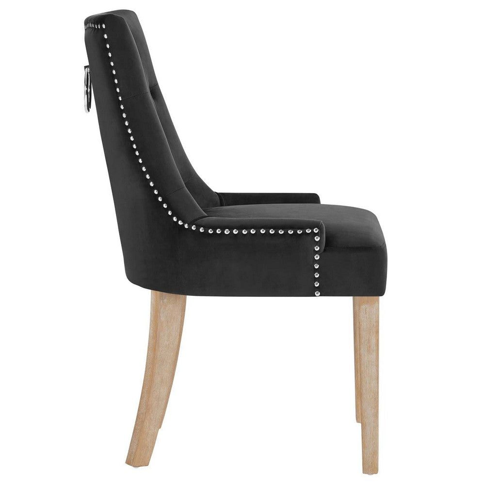 Pose Upholstered Fabric Dining Chair In Black - No Shipping Charges MDY-EEI-2577-BLK