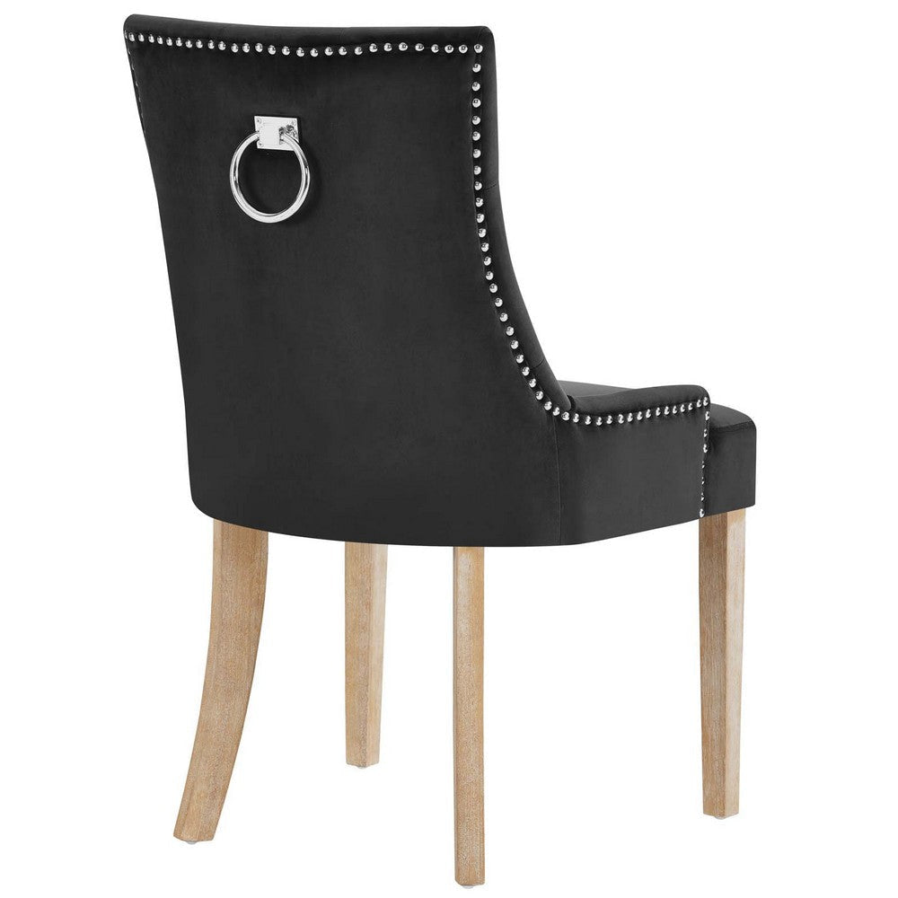 Pose Upholstered Fabric Dining Chair In Black - No Shipping Charges MDY-EEI-2577-BLK