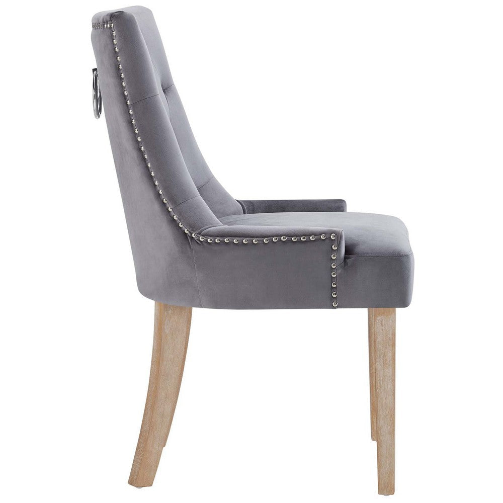 Pose Upholstered Fabric Dining Chair In Gray - No Shipping Charges MDY-EEI-2577-GRY