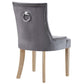 Pose Upholstered Fabric Dining Chair In Gray - No Shipping Charges MDY-EEI-2577-GRY