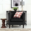 Modway Prospect Upholstered Velvet Contemporary Modern Accent Arm Chair in Black