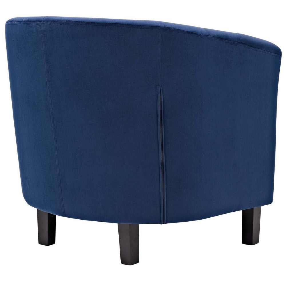 Prospect Velvet Armchair Navy - No Shipping Charges MDY-EEI-2613-NAV