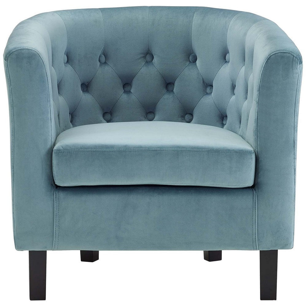 Prospect Velvet Armchair Sea - No Shipping Charges MDY-EEI-2613-SEA