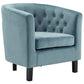 Prospect Velvet Armchair, Sea - No Shipping Charges