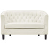 Prospect Velvet Loveseat Ivory - No Shipping Charges MDY-EEI-2615-IVO