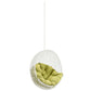 Modway Hide Wicker Rattan Outdoor Patio Swing Chair with Hanging Steel Chain in White Peridot