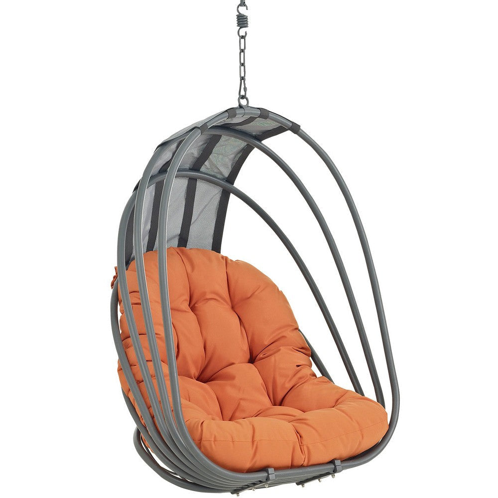 Whisk Outdoor Patio Swing Chair Without Stand Orange - No Shipping Charges MDY-EEI-2656-ORA-SET