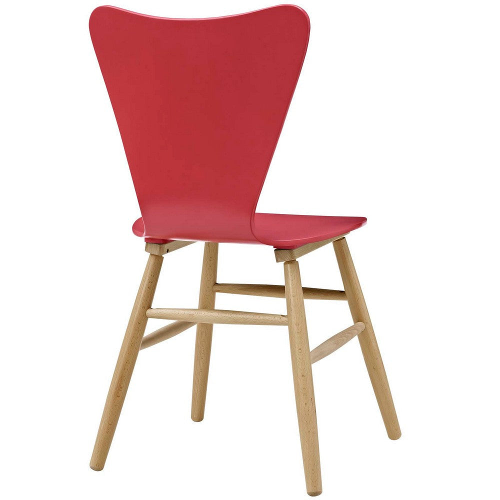 Cascade Wood Dining Chair - No Shipping Charges MDY-EEI-2672-RED