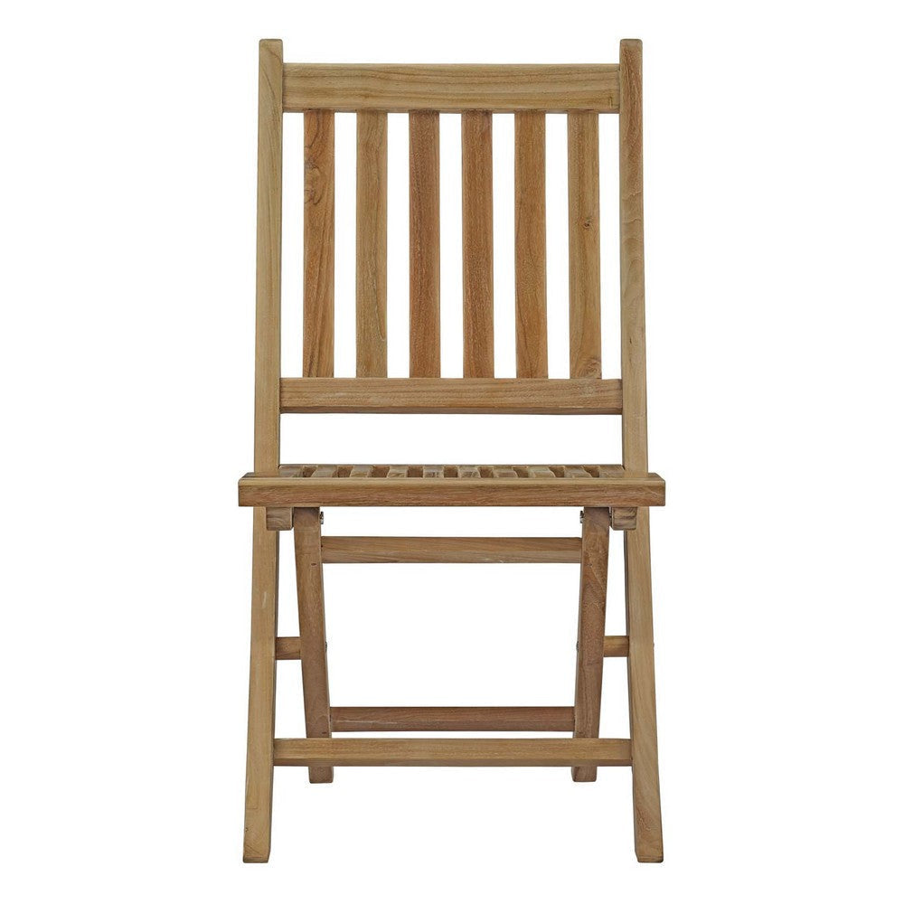 Marina Outdoor Patio Teak Folding Chair - No Shipping Charges MDY-EEI-2702-NAT