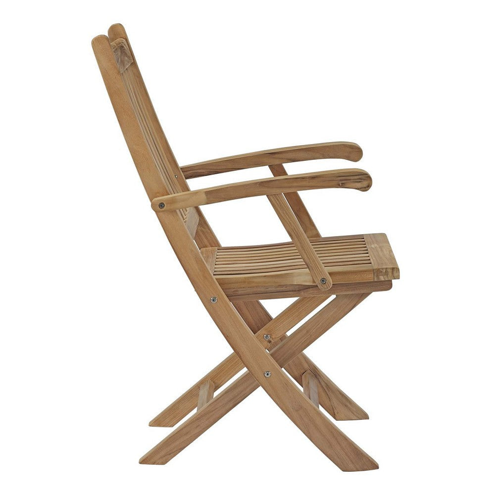 Marina Outdoor Patio Teak Folding Chair - No Shipping Charges MDY-EEI-2703-NAT