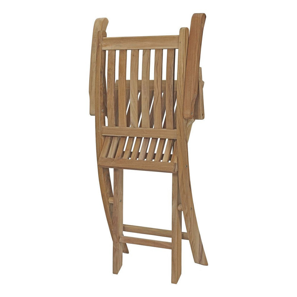 Marina Outdoor Patio Teak Folding Chair - No Shipping Charges MDY-EEI-2703-NAT