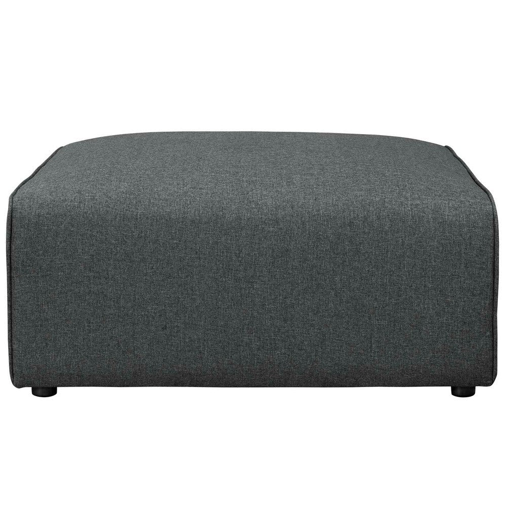 Mingle Fabric Ottoman In Gray - No Shipping Charges MDY-EEI-2726-GRY