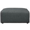 Mingle Fabric Ottoman In Gray - No Shipping Charges MDY-EEI-2726-GRY