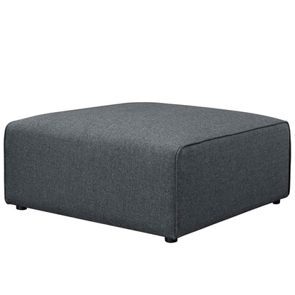 Mingle Fabric Ottoman In Gray - No Shipping Charges MDY-EEI-2726-GRY