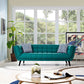 Modway Bestow Upholstered Fabric Button-Tufted Sofa In Teal MDY-EEI-2730-TEA