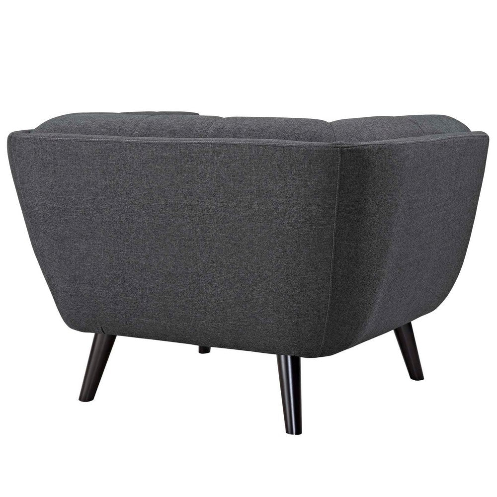 Bestow Upholstered Fabric Armchair Gray - No Shipping Charges MDY-EEI-2732-GRY